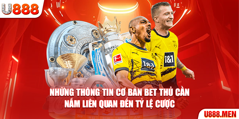 Những thông tin cơ bản bet thủ cần nắm liên quan đến tỷ lệ cược